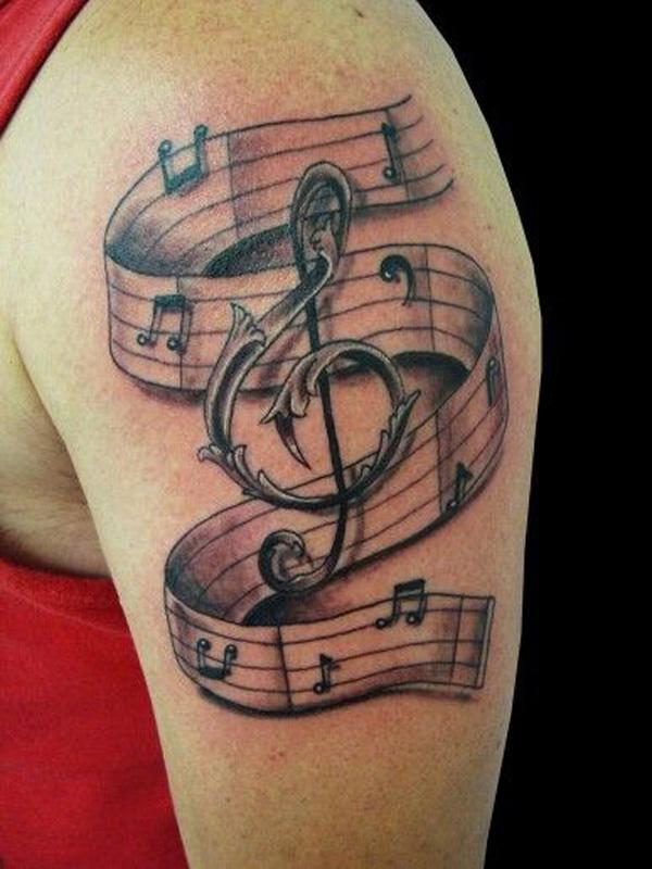 60 Awesome Music Tattoo Designs