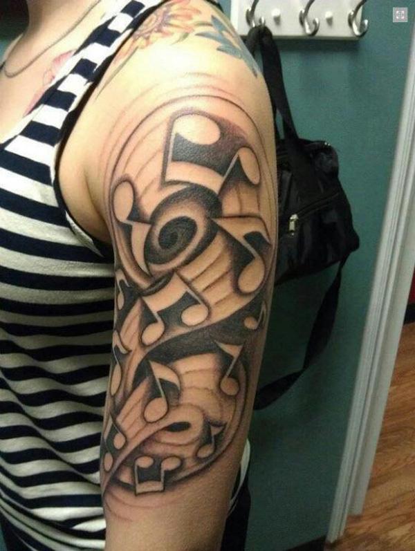 60 Awesome Music Tattoo Designs