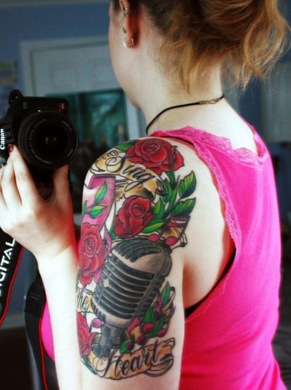 60 Awesome Music Tattoo Designs