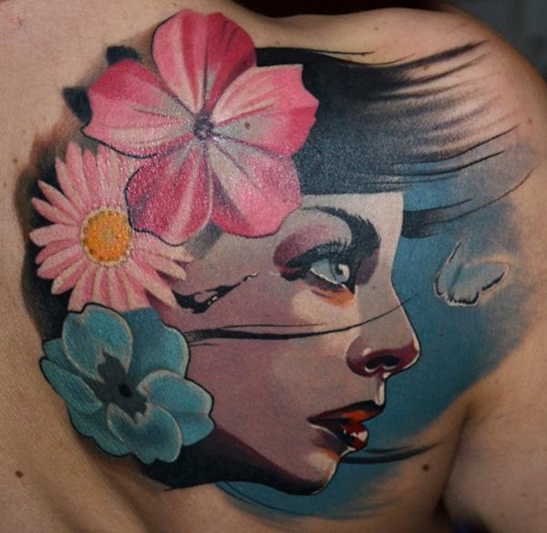 45 Awesome Portrait Tattoo Designs