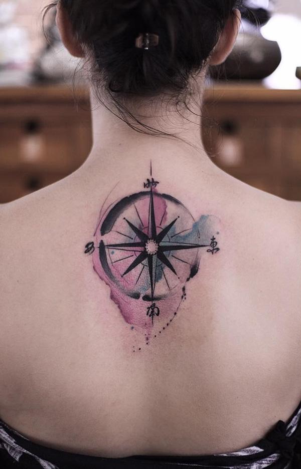100 Awesome Compass Tattoo Designs