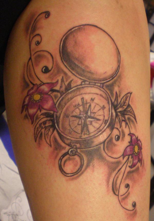 100 Awesome Compass Tattoo Designs