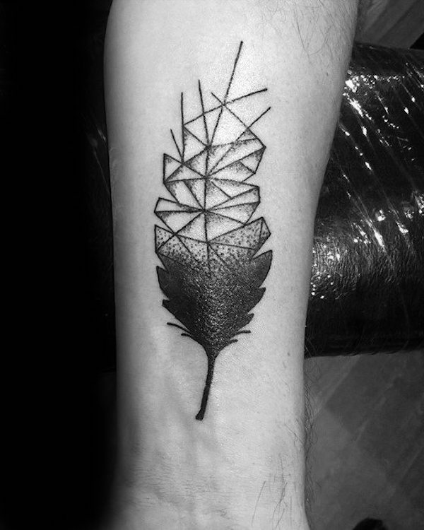 50 Beautiful Feather Tattoo Designs