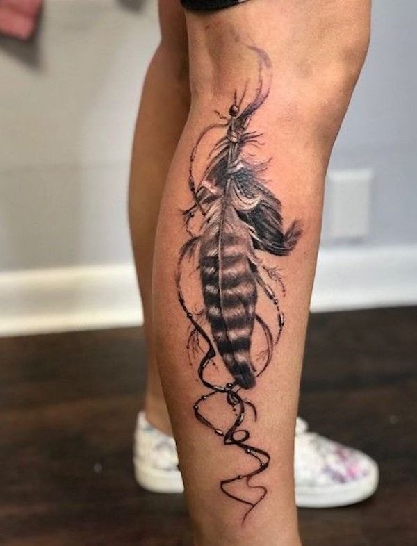 50 Beautiful Feather Tattoo Designs