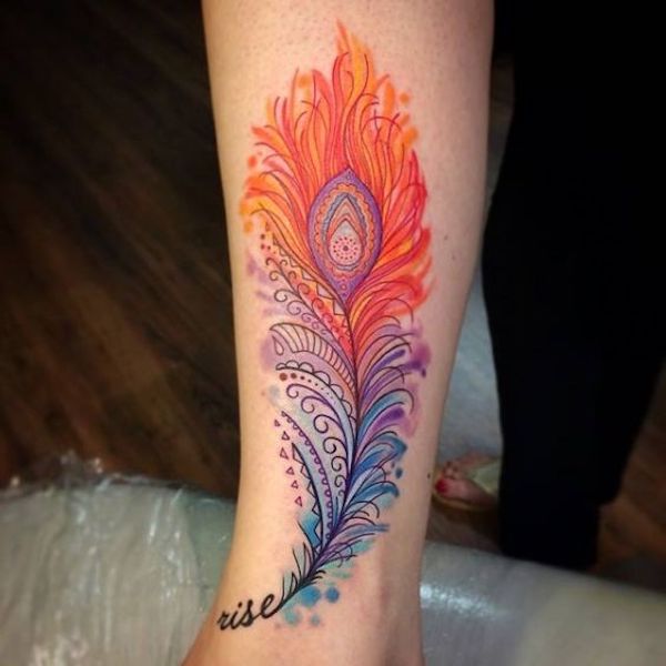 50 Beautiful Feather Tattoo Designs