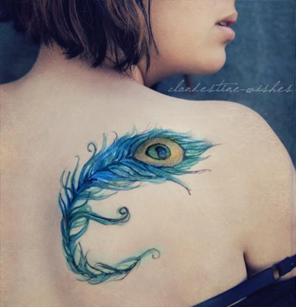 50 Beautiful Feather Tattoo Designs