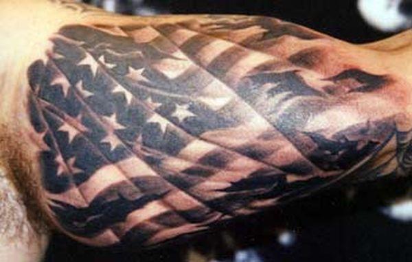 50 Awesome American Flag Tattoo Designs