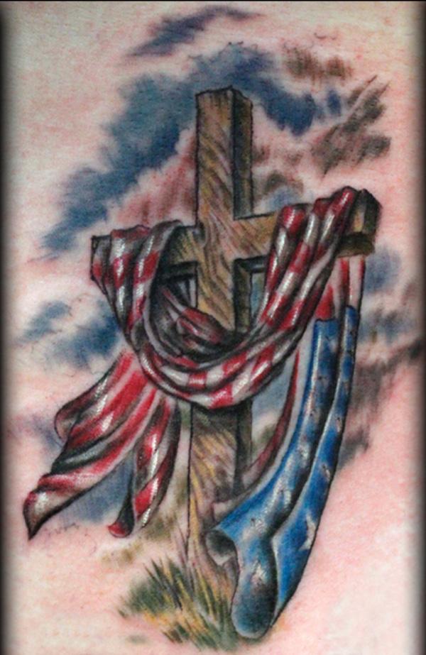 50 Awesome American Flag Tattoo Designs