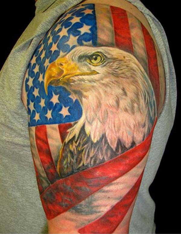 50 Awesome American Flag Tattoo Designs