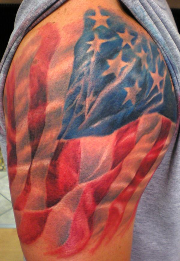 50 Awesome American Flag Tattoo Designs