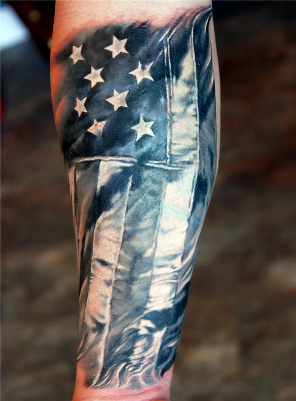 50 Awesome American Flag Tattoo Designs