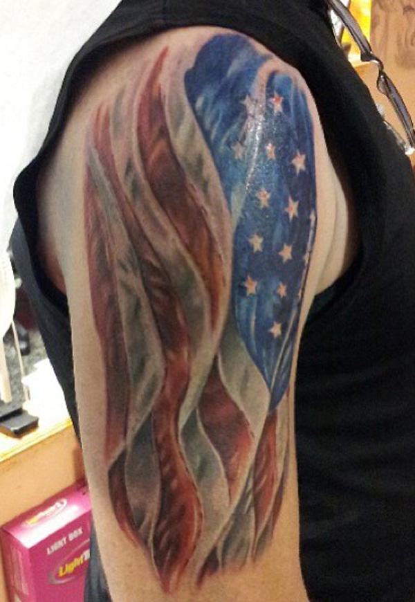 50 Awesome American Flag Tattoo Designs