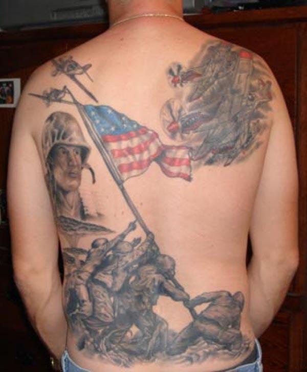50 Awesome American Flag Tattoo Designs