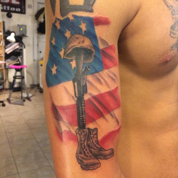 50 Awesome American Flag Tattoo Designs