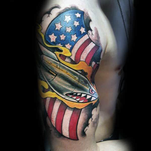 50 Awesome American Flag Tattoo Designs