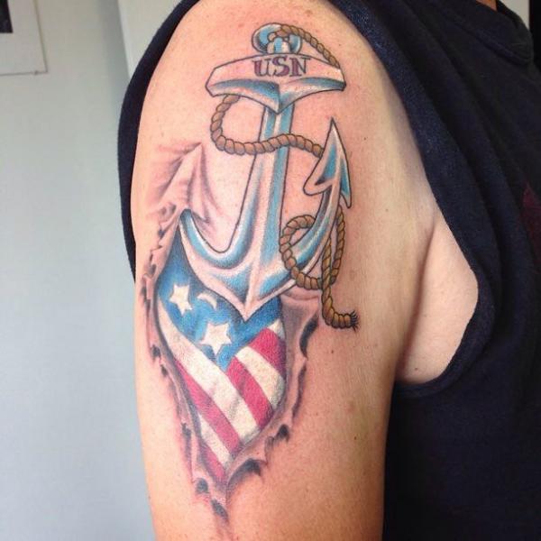 50 Awesome American Flag Tattoo Designs
