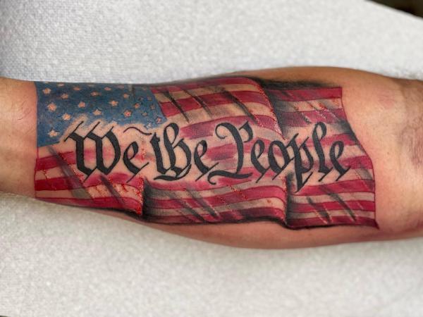 50 Awesome American Flag Tattoo Designs
