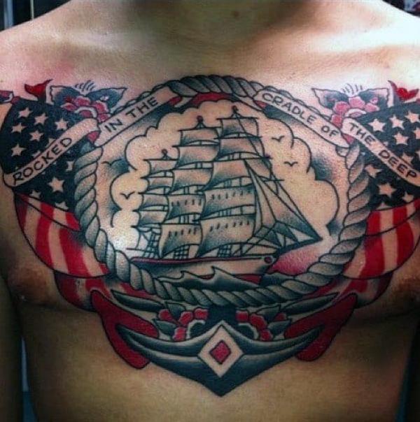 50 Awesome American Flag Tattoo Designs