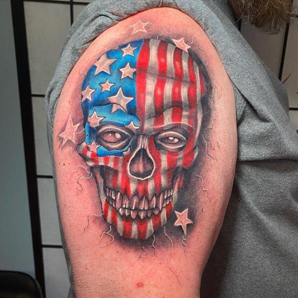 50 Awesome American Flag Tattoo Designs