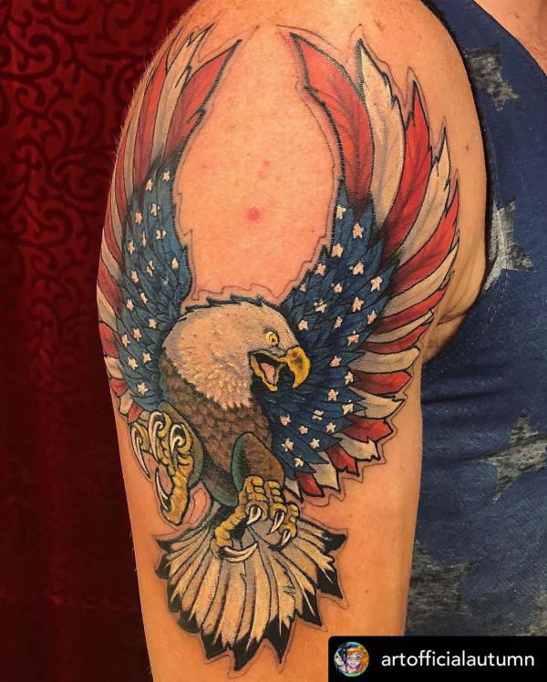 50 Awesome American Flag Tattoo Designs