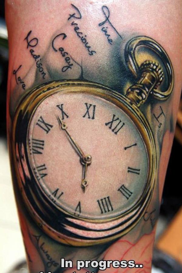 100 Awesome Watch Tattoo Designs