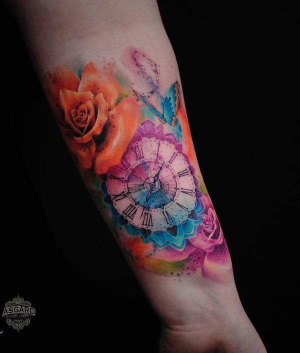 100 Awesome Watch Tattoo Designs
