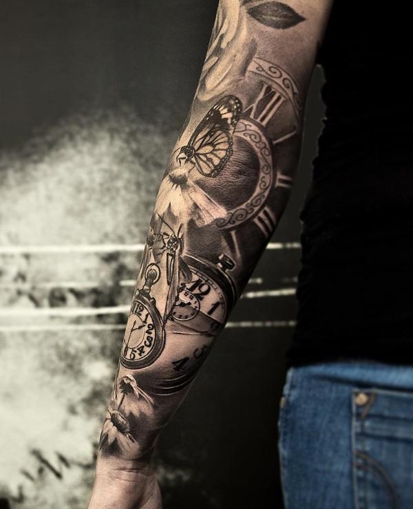 100 Awesome Watch Tattoo Designs