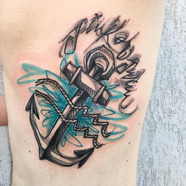 60 Awesome Anchor tattoo Designs