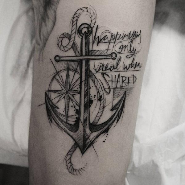 60 Awesome Anchor tattoo Designs