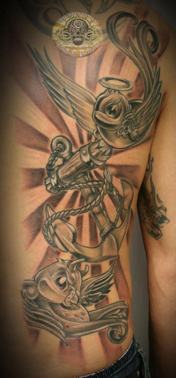 60 Awesome Anchor tattoo Designs