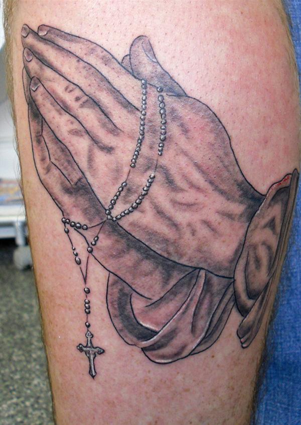 50 Awesome Praying Hands Tattoos