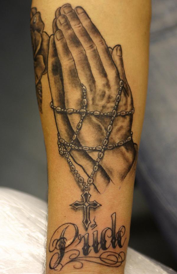 50 Awesome Praying Hands Tattoos