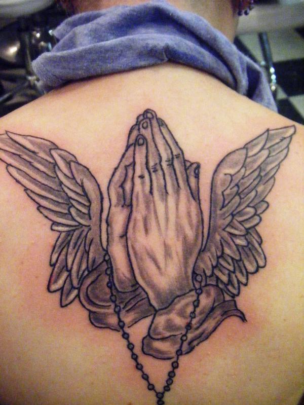 50 Awesome Praying Hands Tattoos