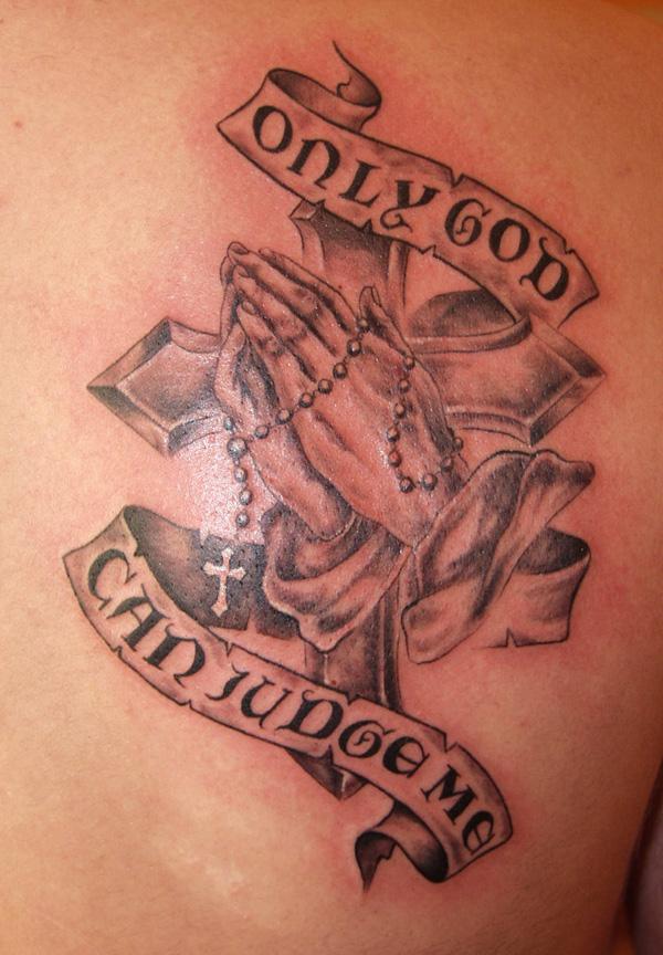 50 Awesome Praying Hands Tattoos
