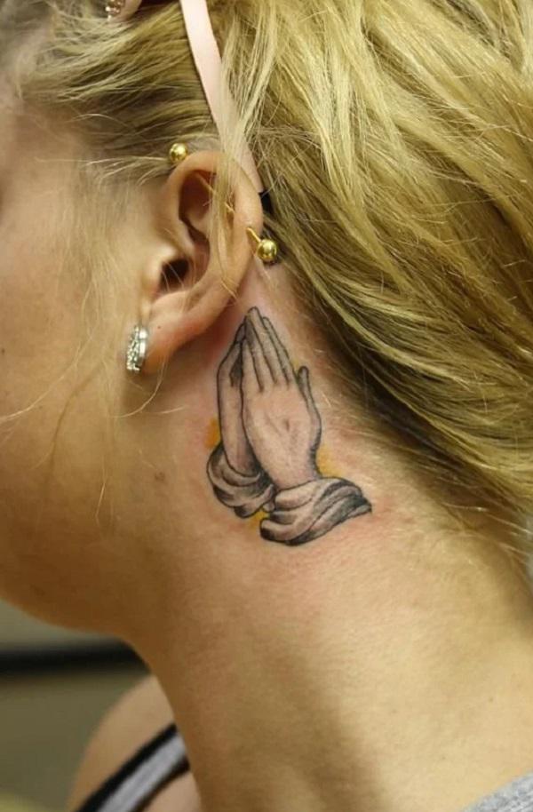 50 Awesome Praying Hands Tattoos