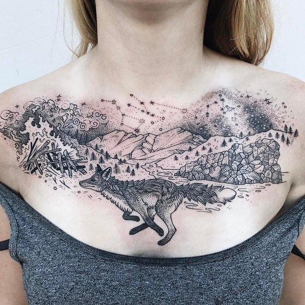 100 Nice and Creative Chest Tattoo Ideas