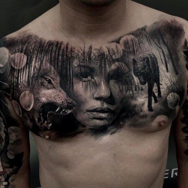 100 Nice and Creative Chest Tattoo Ideas