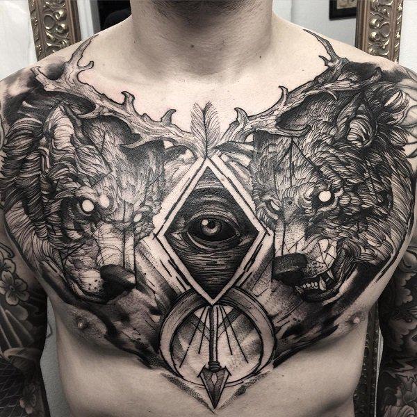 100 Nice and Creative Chest Tattoo Ideas