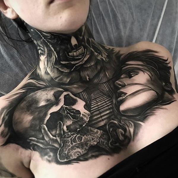 100 Nice and Creative Chest Tattoo Ideas