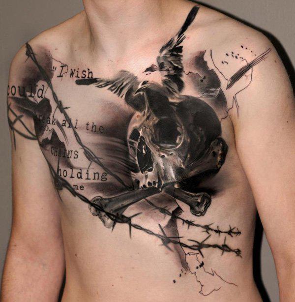 100 Nice and Creative Chest Tattoo Ideas
