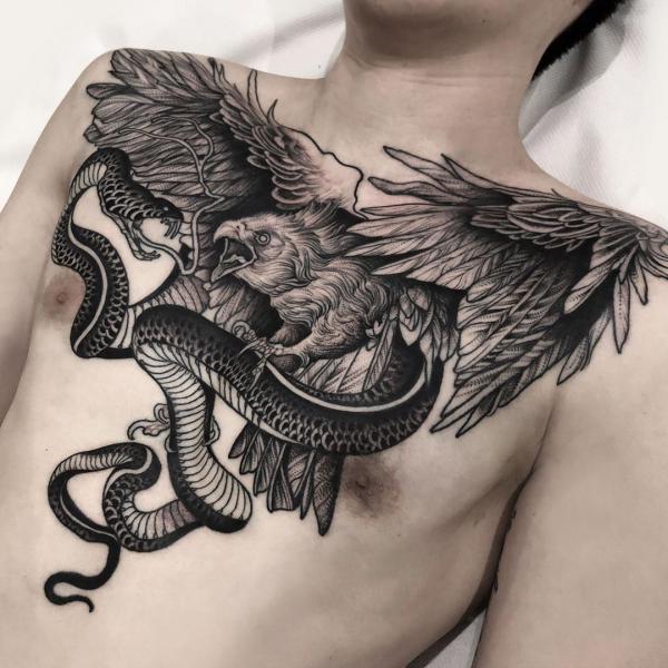 100 Nice and Creative Chest Tattoo Ideas