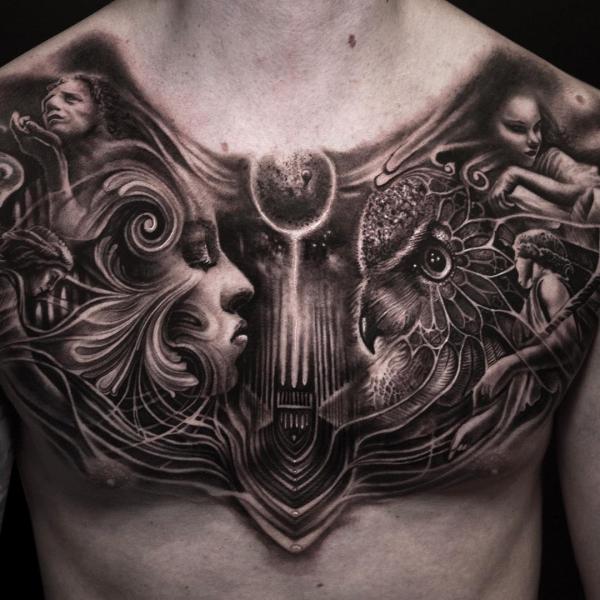 100 Nice and Creative Chest Tattoo Ideas