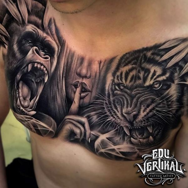 100 Nice and Creative Chest Tattoo Ideas