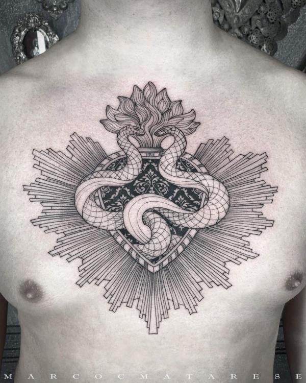 100 Nice and Creative Chest Tattoo Ideas
