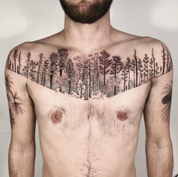 100 Nice and Creative Chest Tattoo Ideas