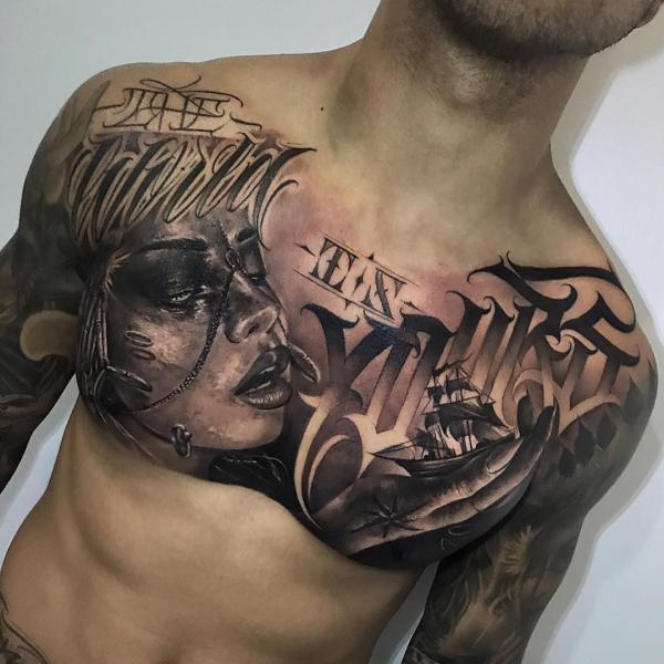 100 Nice and Creative Chest Tattoo Ideas