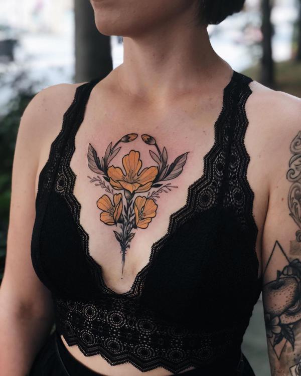 100 Nice and Creative Chest Tattoo Ideas