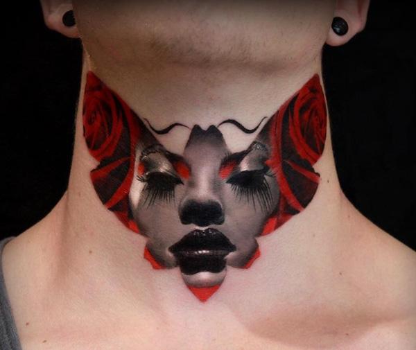 60 Creative and Bold Neck Tattoos