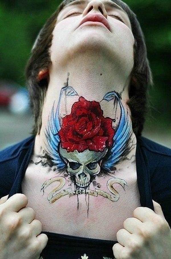 60 Creative and Bold Neck Tattoos