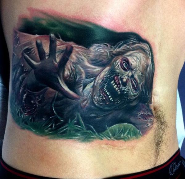 35 Horrible Zombie Tattoos